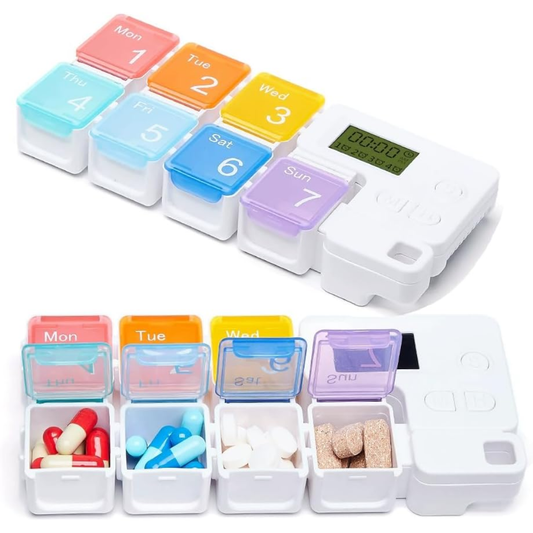 Organizador de Pastillas Semanal con Alarma